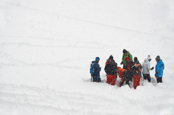 mountain avalanche rescue team